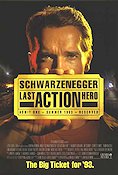 Last Action Hero 1993 movie poster Arnold Schwarzenegger Sharon Stone