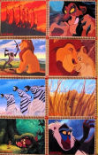 The Lion King 1994 lobby card set Animation