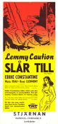 Lemmy Caution slår till 1955 poster Eddie Constantine Maria Frau Franois Perrot Pierre Chevalier