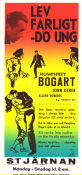 Lev farligt dö ung 1949 poster Humphrey Bogart John Derek George Macready Allene Roberts Nicholas Ray