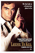 Licence to Kill 1989 movie poster Timothy Dalton Robert Davi Carey Lowell John Glen
