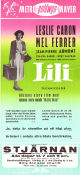 Lili 1953 poster Leslie Caron Mel Ferrer Jean-Pierre Aumont Charles Walters Musikaler