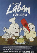 Lilla spöket Laban Bullar och bång 2009 movie poster Maria Lundqvist Lasse Persson Writer: Inger och Lasse Sandberg Animation Food and drink