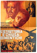 L´Istruttoria e chiusa: dimentichi 1971 movie poster Franco Nero