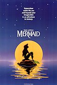 The Little Mermaid 1989 movie poster Jodi Benson Ron Clements Animation Musicals