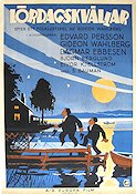 Lördagskvällar 1933 movie poster Edvard Persson Gideon Wahlberg Skärgård