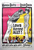 Lova henne allt 1966 movie poster Warren Beatty Leslie Caron