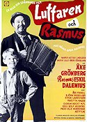 Luffaren och Rasmus 1955 movie poster Åke Grönberg Eskil Dalenius Åke Fridell Rolf Husberg Writer: Astrid Lindgren Production: Artfilm Instruments