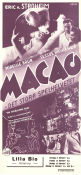Macao 1942 poster Erich von Stroheim Sessue Hayakawa Mireille Balin Henri Guisol Jean Delannoy Asien Gambling