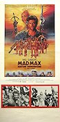 Mad Max Beyond Thunderdome 1985 movie poster Mel Gibson Tina Turner Country: Australia