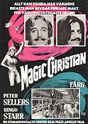 Magic Christian 1970 movie poster Ringo Starr Beatles Peter Sellers Celebrities