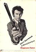 Magnum Force 1973 movie poster Clint Eastwood Hal Holbrook Mitchell Ryan Ted Post Find more: Dirty Harry Guns weapons