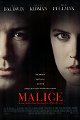 Malice 1993 poster Alec Baldwin Harold Becker