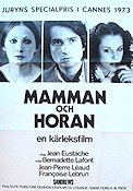 Mamman och horan 1974 movie poster Bernadette Lafont Jean Eustache