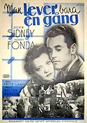 You Only Live Once 1937 movie poster Sylvia Sidney Henry Fonda Barton MacLane Fritz Lang