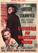 The Man with a Cloak 1951 movie poster Joseph Cotten Barbara Stanwyck Fletcher Markle