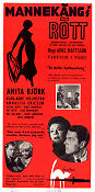 Mannekäng i rött 1958 poster Anita Björk Arne Mattsson