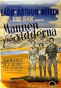 Shane 1953 movie poster Alan Ladd Jean Arthur Jack Palance Mountains