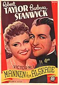 This is My Affair 1937 movie poster Robert Taylor Barbara Stanwyck Eric Rohman art