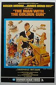 The Man with the Golden Gun 1985 poster Roger Moore Britt Ekland Christopher Lee