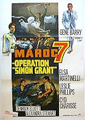Maroc 7 operation Simon Grant 1968 movie poster Gene Barry Agents