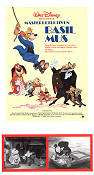 The Great Mouse Detective 1986 movie poster Vincent Price Ron Clements Animation
