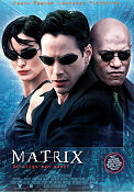 The Matrix 1999 movie poster Keanu Reeves Laurence Fishburne Carrie-Anne Moss Andy Wachowski Glasses