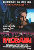 McBain 1991 movie poster Christopher Walken Maria Conchita Alonso Michael Joseph DeSare James Glickenhaus