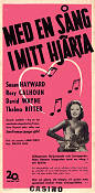 With a Song in My Heart 1952 movie poster Susan Hayward Rory Calhoun David Wayne Lamar Trotti