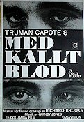 In Cold Blood 1967 movie poster Robert Blake Scott Wilson John Forsythe Richard Brooks Writer: Truman Capote