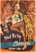 Die Beine von Dolores 1957 movie poster Germaine Damar Claus Biederstaedt Ruth Stephan Géza von Cziffra Dance Musicals