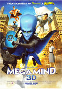 Megamind 2010 movie poster Tom McGrath Animation 3-D