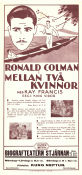 Cynara 1932 movie poster Ronald Colman Kay Francis Phyllis Barry King Vidor