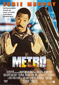 Metro 1997 movie poster Eddie Murphy Michael Rapaport Thomas Carter Guns weapons Police and thieves