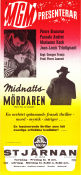 Midnattsmördaren 1961 poster Pierre Brasseur Pascale Audret Marianne Koch Georges Franju