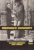 Midnight Cowboy 1969 movie poster Dustin Hoffman Jon Voight Sylvia Miles John Schlesinger