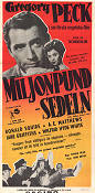The Million Pound Note 1954 poster Gregory Peck Ronald Neame