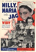 Milly Maria och jag 1938 movie poster Marguerite Viby Ernst Eklund Emanuel Gregers