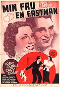 The Awful Truth 1937 movie poster Cary Grant Irene Dunne Eric Rohman art