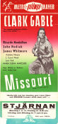 Missouri 1951 poster Clark Gable Ricardo Montalban John Hodiak William A Wellman