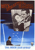 My Foolish Heart 1949 movie poster Dana Andrews Susan Hayward Mark Robson