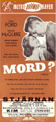 Mord 1955 poster Glenn Ford Dorothy McGuire Arthur Kennedy Mark Robson