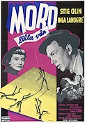 Mord lilla vän 1955 movie poster Inga Landgré Gösta Cederlund Peter Lindgren Torsten Lilliecrona Ingvar Kjellson Stig Olin