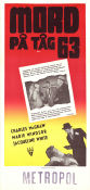 Mord på tåg 63 1952 poster Charles McGraw Marie Windsor Jacqueline White Richard Fleischer Tåg Film Noir