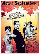 Come September 1961 movie poster Rock Hudson Gina Lollobrigida Sandra Dee Bobby Darin