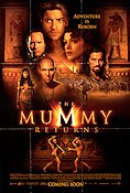 The Mummy Returns 2001 poster Brendan Fraser Stephen Sommers