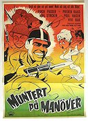 Muntert på manöver 1960 movie poster Dirch Passer Stan Getz Quartet Denmark