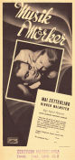Music in Darkness 1948 movie poster Mai Zetterling Birger Malmsten Olof Winnerstrand Ingmar Bergman