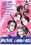 Musik ombord 1958 movie poster Alice Babs Svend Asmussen Ulrik Neumann Tage Severin Lena Granhagen Sven Lindberg Ships and navy