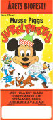 Musse Piggs jubelpartaj 1970 movie poster Musse Pigg Mickey Mouse